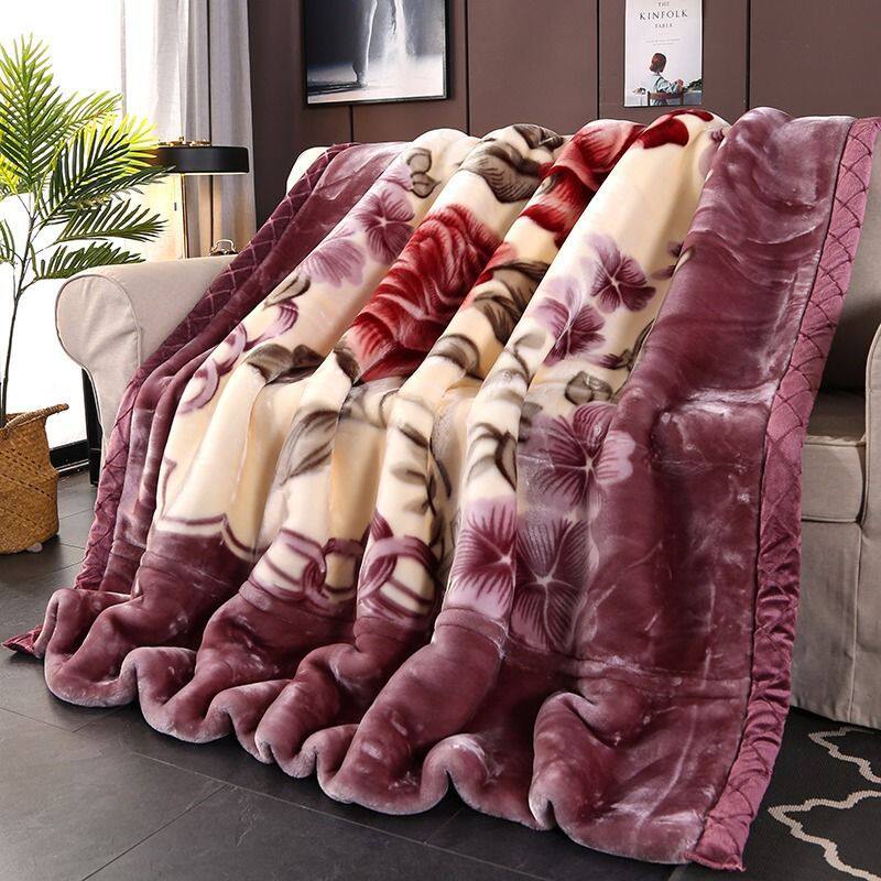 拉舍尔毛毯被双层加厚冬季午睡盖毯珊瑚绒单双人保暖学生宿舍被子