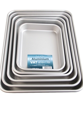 日韩式铝托盘拖盘长方形金武门火锅串串托盘金属厨房轻质食物料理