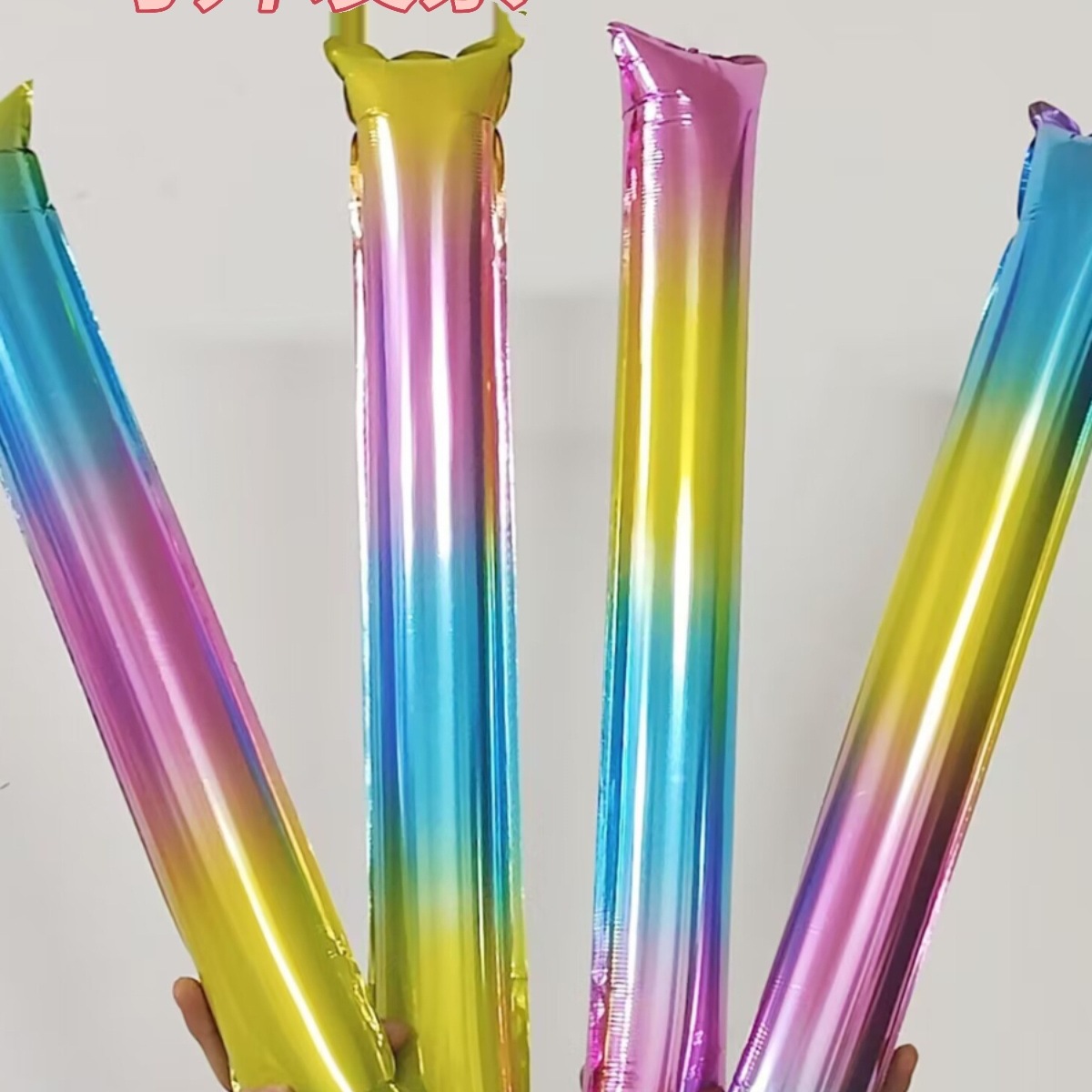 运动会助威加油棒铝膜拉拉棒学校活动打击棒演唱会应援充气欢呼棒