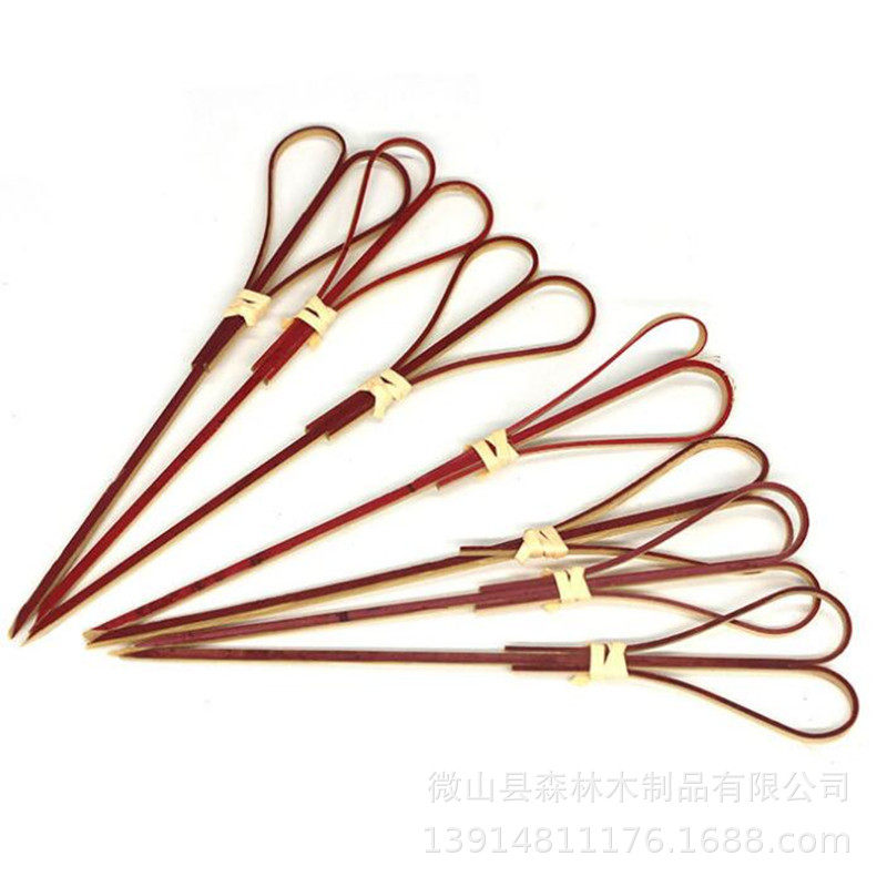迷你糖葫芦竹签剪刀签爱心签竹制工艺品雪糕棒竹棒