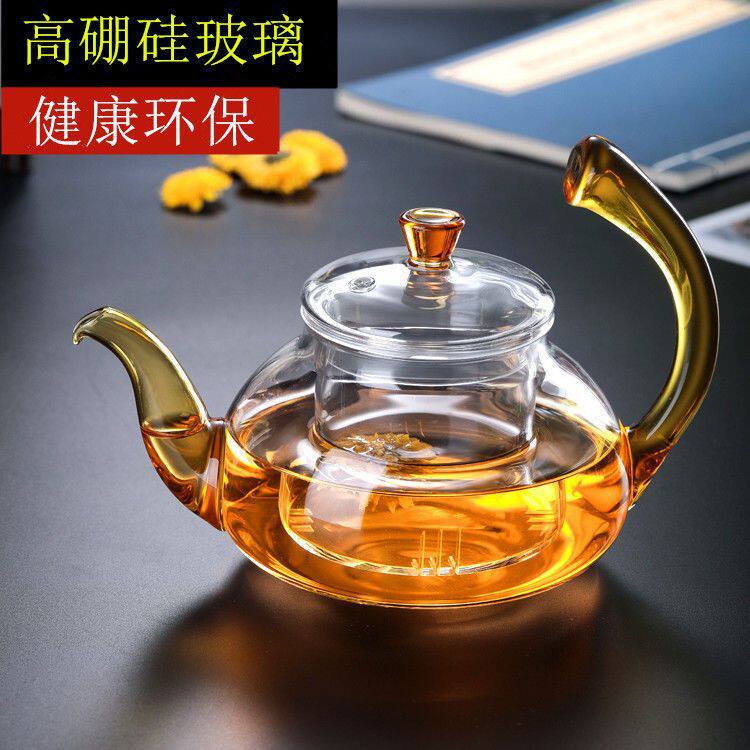 玻璃茶壶套装家用加厚耐热泡茶器过滤泡茶壶高硼硅水壶功夫茶具