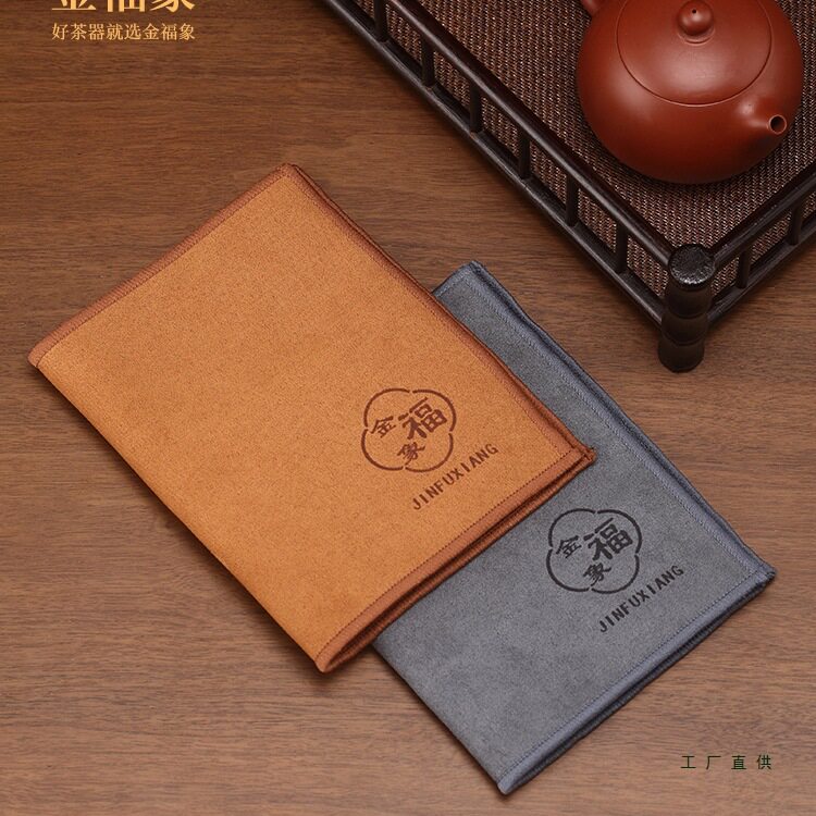 高端茶巾布吸水紫砂壶养壶巾加厚轻奢抹茶垫桌茶具高档棉麻毛巾