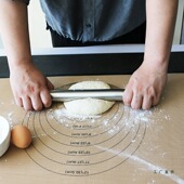 出口食品级硅胶面板和面擀面揉面垫大号加厚烘培防滑烤垫不沾不移