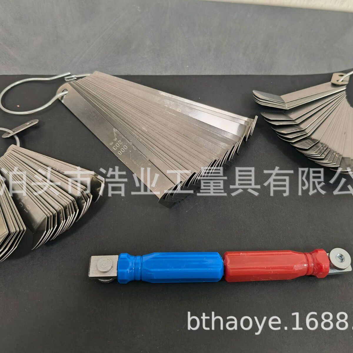 英制磨头塞规厚薄规串联把手重型卡车气门间隙调整专用塞尺4P套装