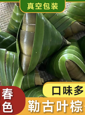 广东粤西特色粽子勒古叶粽子阳春特产传统猪肉绿豆粽子春砂仁粽子