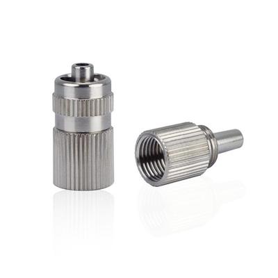 1分牙内螺纹金属鲁尔接头AB胶混合管转针头接头静态混合管转接头