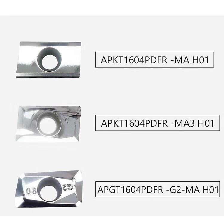 直角R0.8 1135铝用刀粒APGT APKT1604PDFR MA MA3 R5 R6圆形刀片