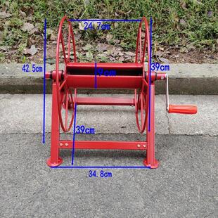 小型手摇电力施工放线无人机牵引绳韩国丝收线架放线架绕线放线盘