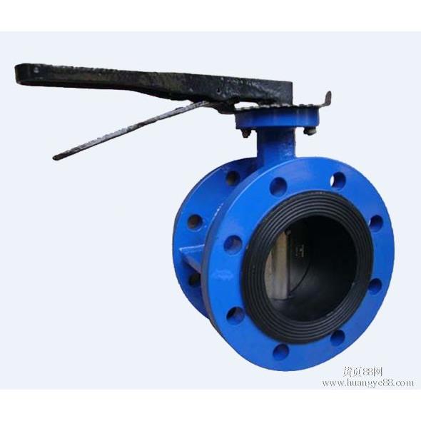 D41X-16国标手柄法兰蝶阀 铸铁法兰手动蝶阀40 50 65 80 100 150