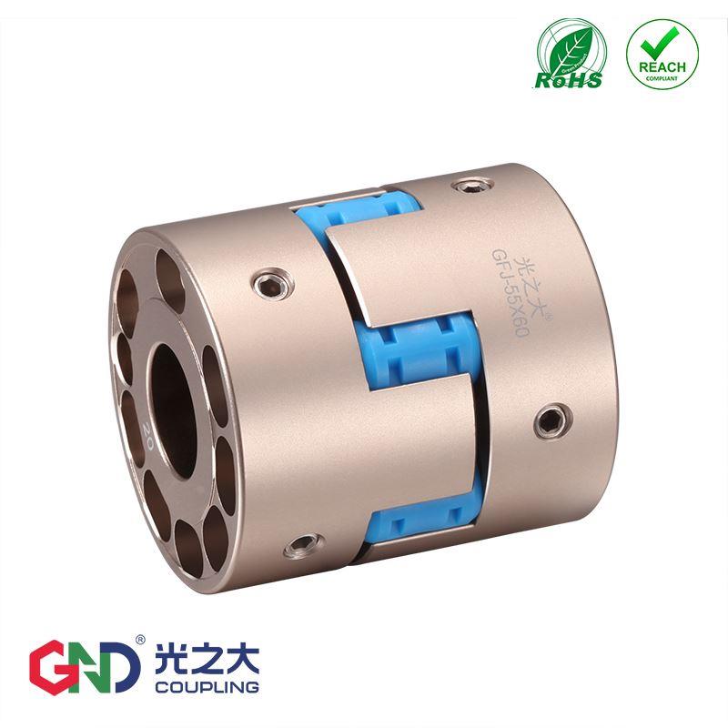 光之大铝合金高灵敏GFJ刚性梅花联轴器传动大扭矩弹性连轴器MMJN