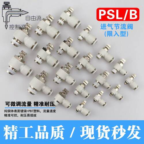 进气节流阀限入型SL4-M3B M5B 6-01B 8-02B 12-04B调速/调节阀L型