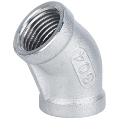 304/316L不锈钢45度内丝弯头 135度内螺纹丝扣弯头4分 6分 1寸2寸