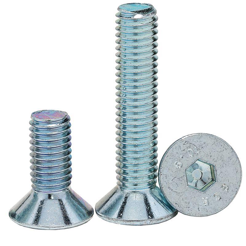 平杯10.9级盒DIN7991沉头平头镀锌内六角螺丝M3M4M5M6M8M10M12M16
