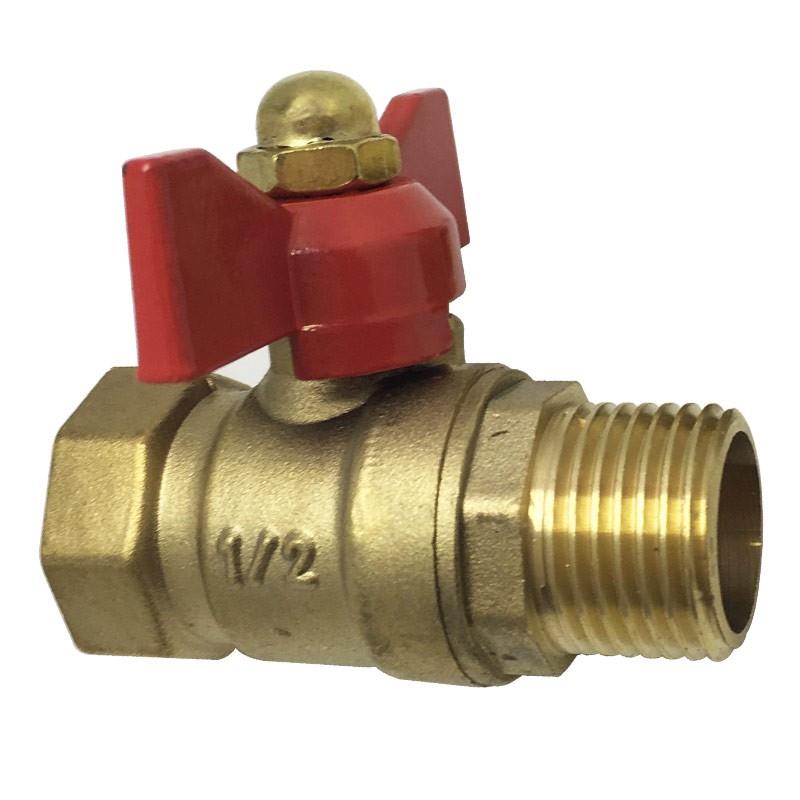 奥德利黄铜蝴蝶柄球阀2分3分4分内外丝蝶柄球阀内丝铜球阀自水阀