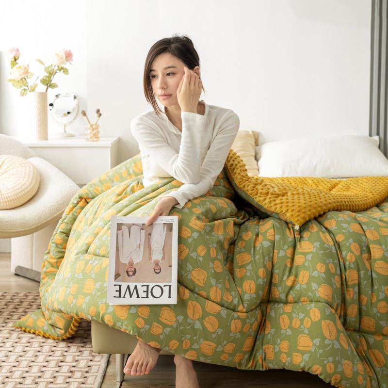 豆豆绒被芯空调被冬季加厚毛毯儿童学生单人双人被宿舍床上用品,床上用品,化纤被,淘宝优惠券,粉丝福利购,淘宝优惠卷