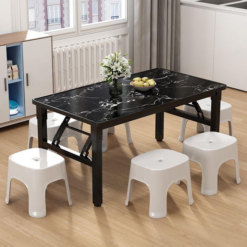 矮桌折叠长方形餐桌出租屋宿舍饭桌小地桌简易摆摊桌户外方形桌子