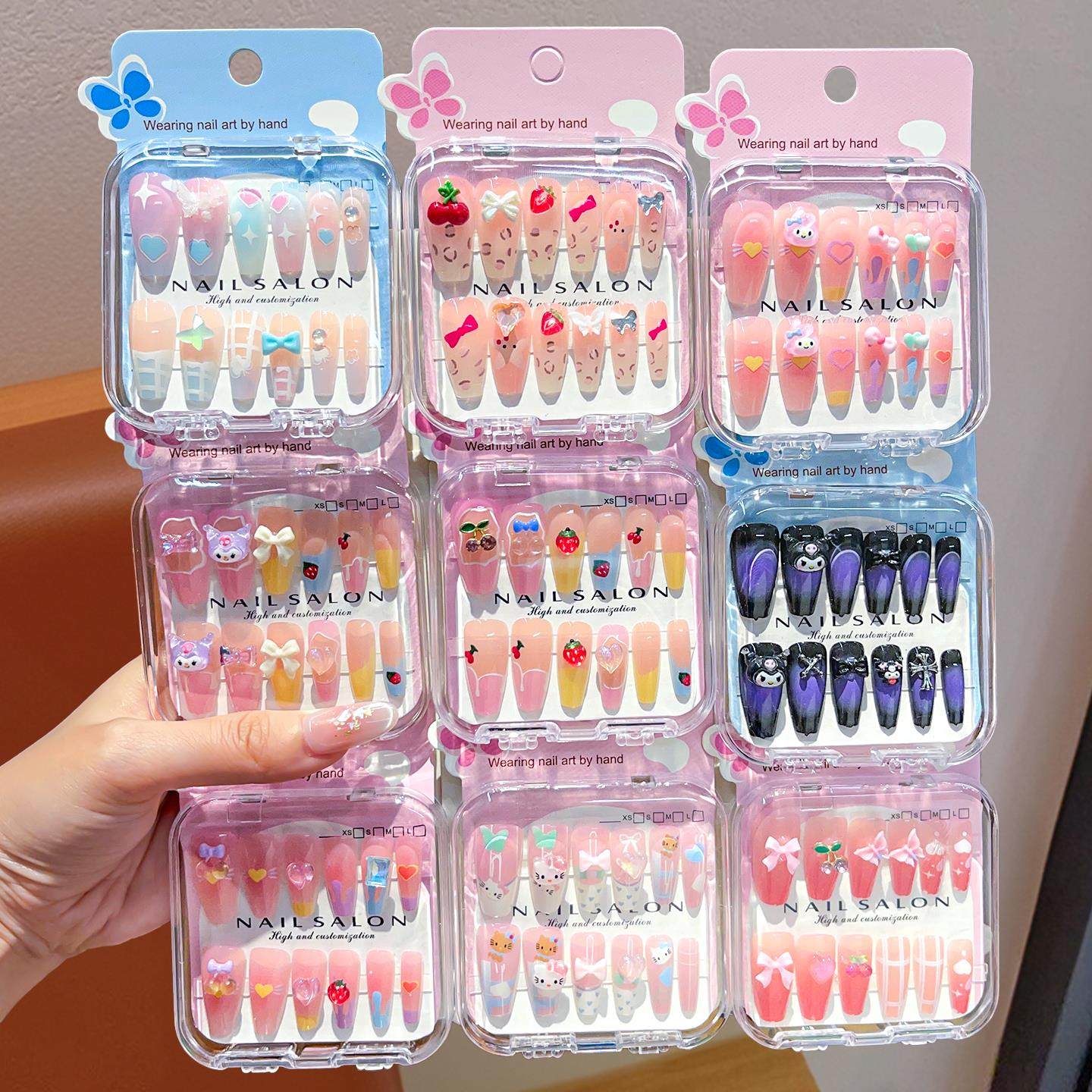 儿童美甲贴长款甜美小女孩卡通穿戴甲6岁到8岁小学生防水指甲贴片,玩具/童车/益智/积木/模型,贴纸,淘宝优惠券,粉丝福利购,淘宝优惠卷