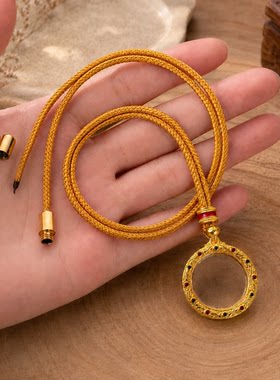 高端嘎乌盒狮子金币生肖熊猫纪念币2.0空壳子唐卡吊坠挂绳噶乌盒