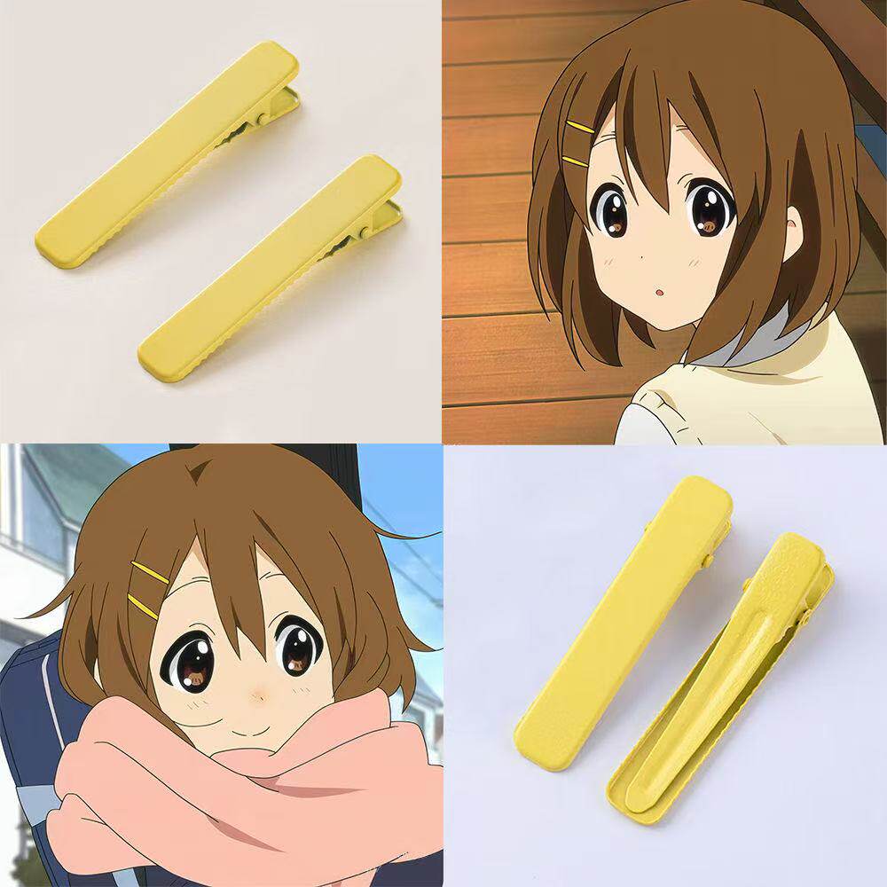 轻音少女平泽唯cos发饰 马卡龙发夹一字夹鸭嘴夹呆唯同款发卡