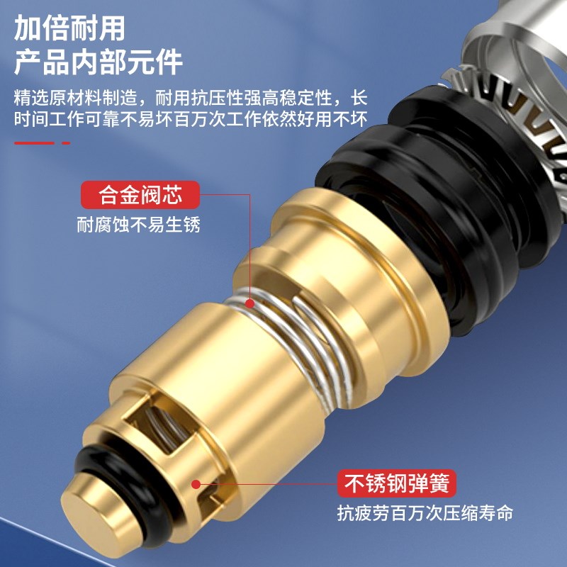 热销气动空压机快插气管接头AKH4mm/6/8/直通单向阀止回阀止逆排