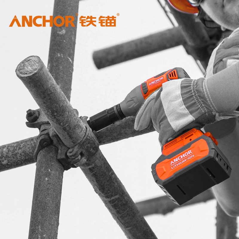 热销铁锚无刷扳手电动大扭力锂电冲击板手架子工汽修工地充电风炮