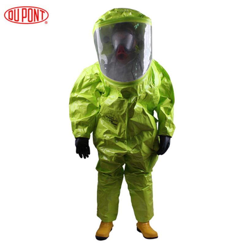 杜邦TK554T重型防化服A级气体致密型全封闭防护服 耐酸碱腐蚀