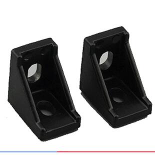 2028铝型材黑色角件 角码 铝合金型材2028系列铸铝角件直角连接件