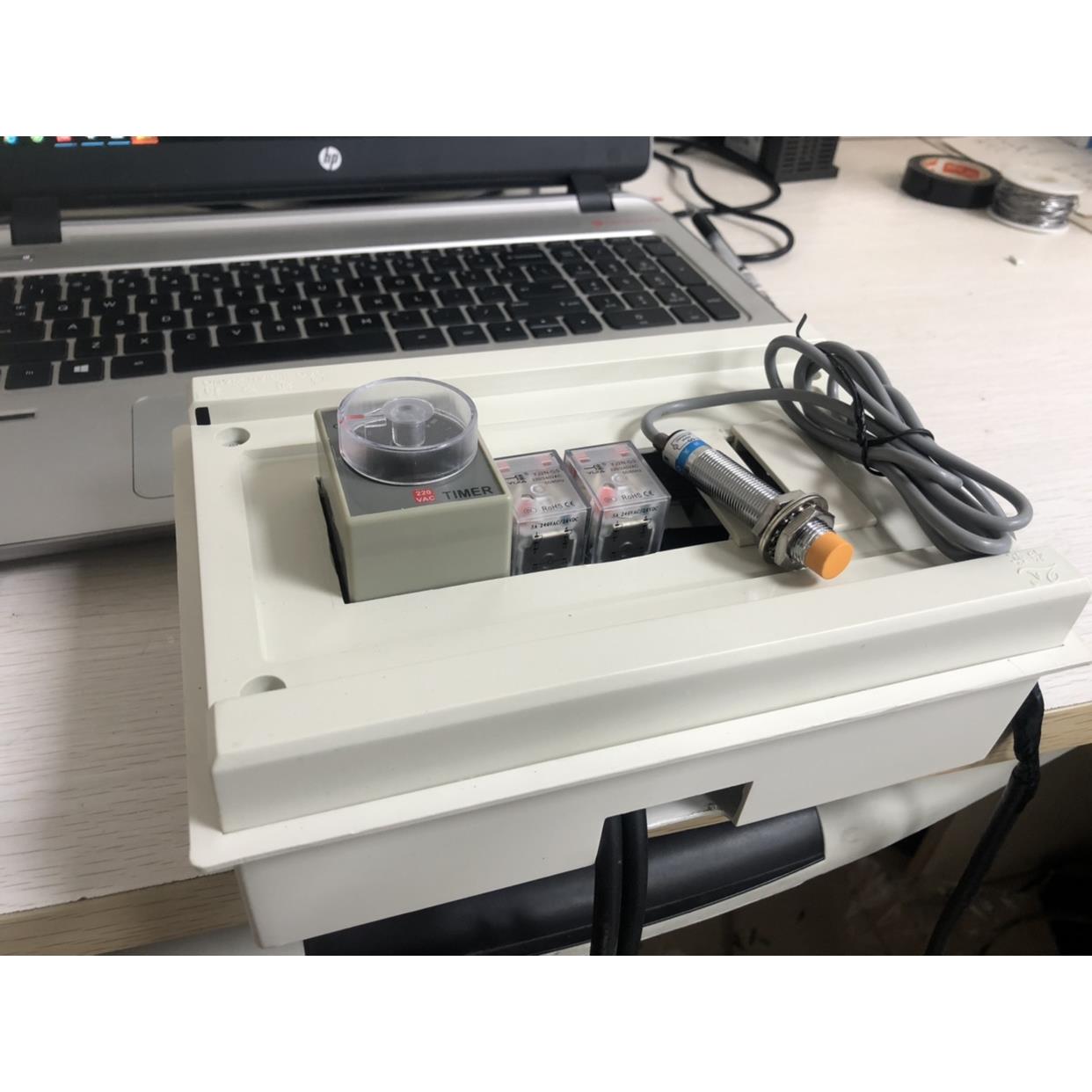 新款自制冲床吹料装置控制器喷气时间可调220v吹气嘴计数cKC计时