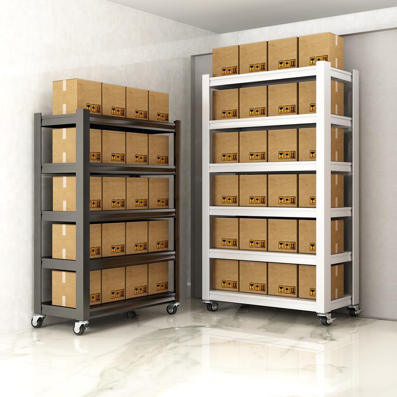 仓储仓库货架置物架家用多层储物架落地阳台移动铁架子超市展示架