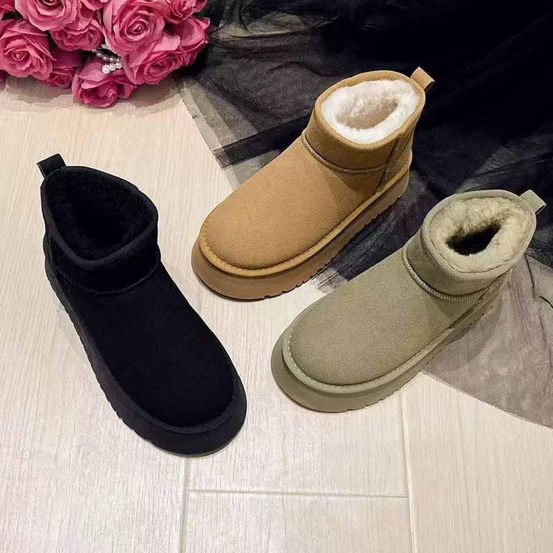 【维也娜老赵专享】FX5854-5冬季新款防水加厚绒保暖雪地靴