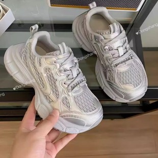 LL1816高定新款 真皮雙網厚底老爹鞋 維也娜老趙專享