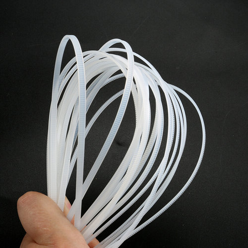 。尼龙扎带5x250mm 白色自锁式200条塑料扎带扣封条 黑色绑带包邮
