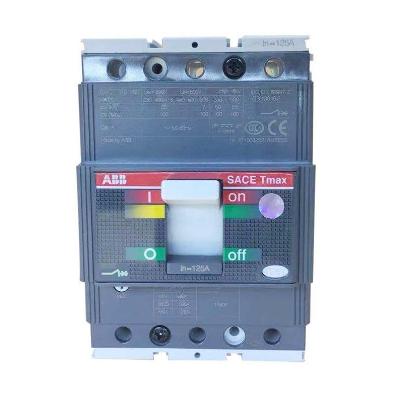 ABBTmax电动机保护型塑壳断路器T2S160MA100/600-1200FF3P1007187