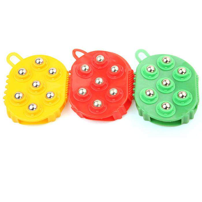 七龙珠按摩器手套式手掌型七灵滚珠滚轮式按摩刷淋巴快乐大本营