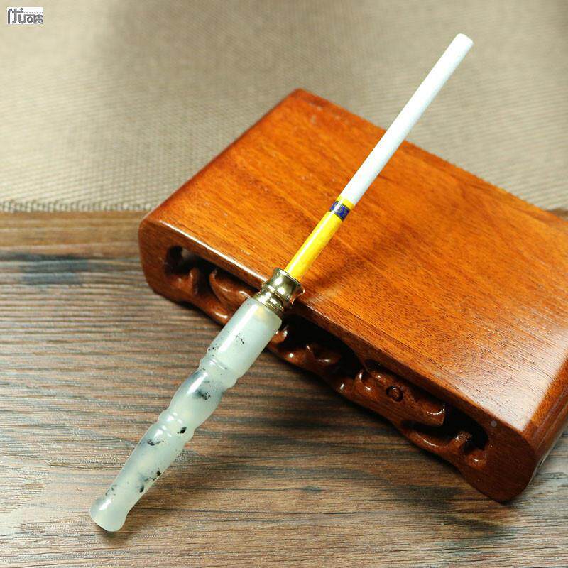 正品天然玉石过滤烟嘴岫玉烟嘴香烟滤嘴粗细通用可清洗男女烟具