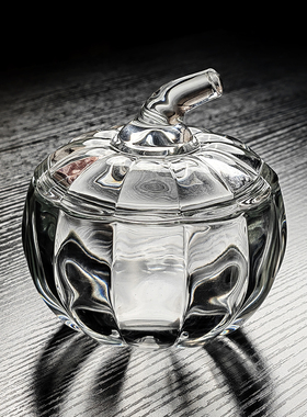 2026新款南瓜燕窝盅玻璃甜品碗高级感透明商用美容院带盖加厚位上