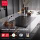 瓦内斯炉家用嵌双头一电 电磁炉黑晶炉一体双口式 Amka入TS 34BR0式