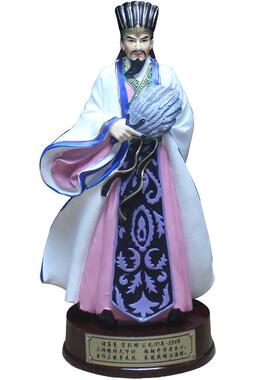 葛创意国人物关公雕式TM113011像诸亮公仔中家居客厅办公室书房三