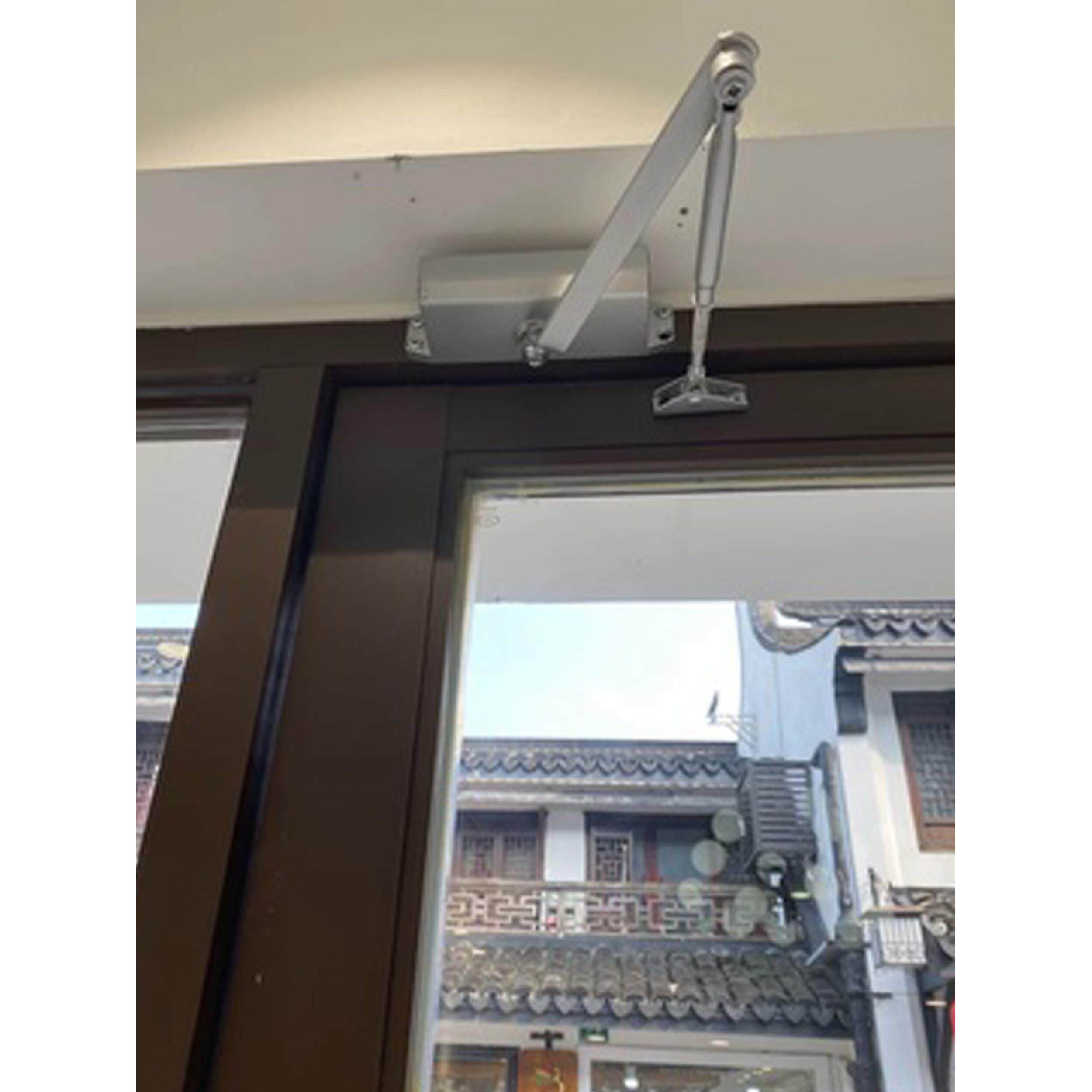 80GONJ缓冲铸不铝位闭门器定大号自动关门 可调关K门顺序器静音家