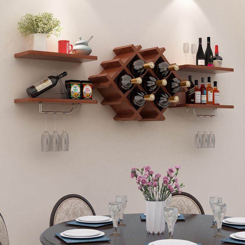 餐悬挂式酒架隔酒柜客厅墙上装饰厅板置物架挂创意壁10吊柜收纳架,住宅家具,酒架,淘宝优惠券,粉丝福利购,淘宝优惠卷