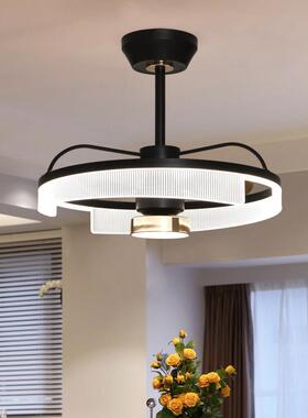 餐厅风灯欧约现代卧室变频摇头吊扇灯一体家简用饭厅北风扇扇AOSI