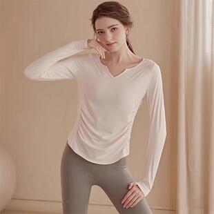 【N5Y16500速豆家】撤标！女士新款宽松透气V领瑜伽罩衫乾身跑步