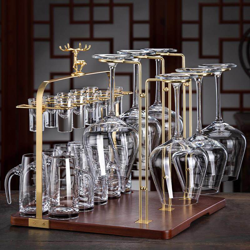 奢华红酒杯套家用聚餐白杯HJ34919酒分酒壶醒酒器高级感装一倒套