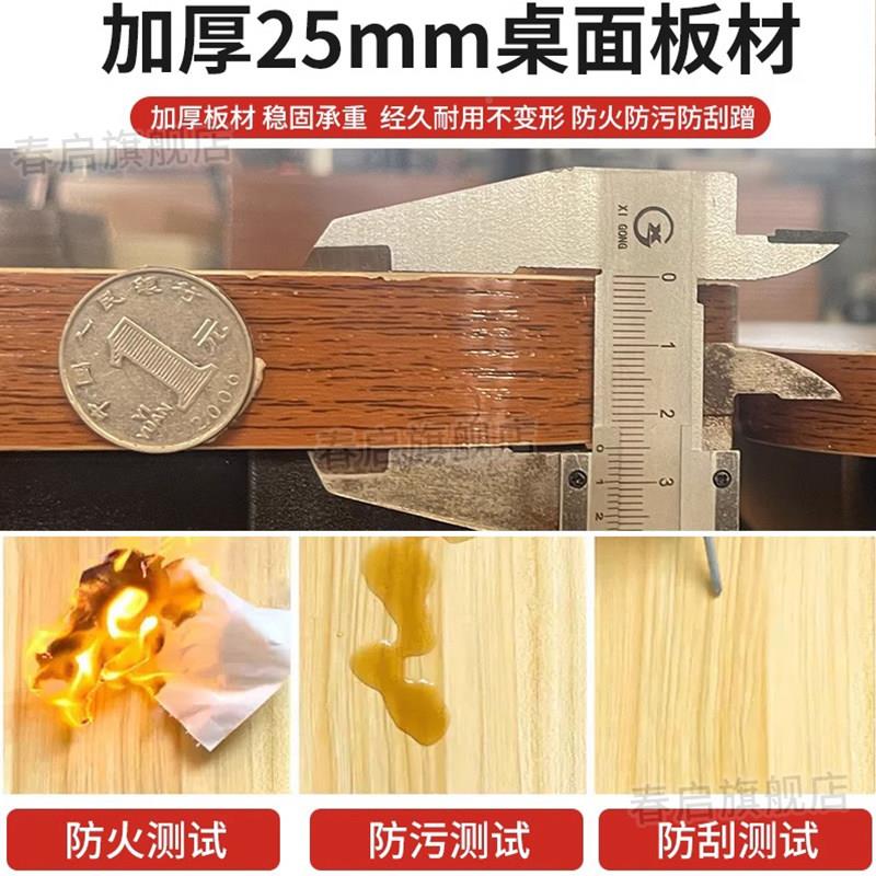 木桌面定实木免制板漆板分层板一字单独板台面板四cq10-15方圆形
