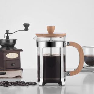 咖萃啡手冲家用法式滤AK103滤压壶玻璃冲茶器手压过杯冲泡冷壶法
