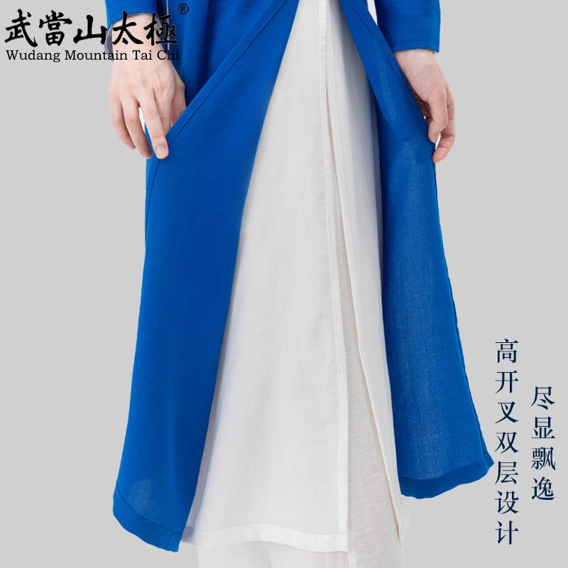服长春服秋中国棉QFF麻女款练功休闲风双层飘逸表演服版饰