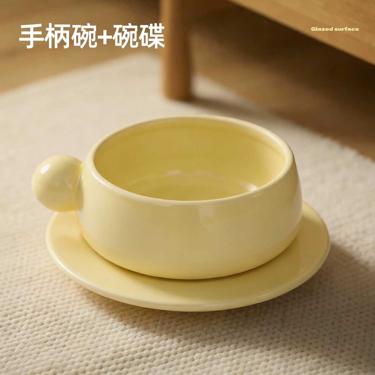 猫碗陶瓷高脚宠物碗保护颈椎猫饭盆猫咪水碗狗斜口碗防蚁碗