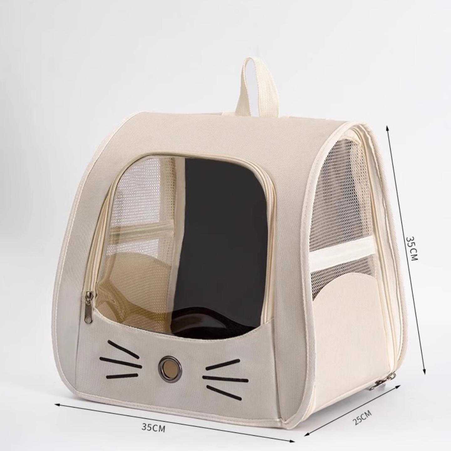 宠物背包笼猫咪防抓猫包外出旅行折叠包书包多功能车载安抚舱双肩