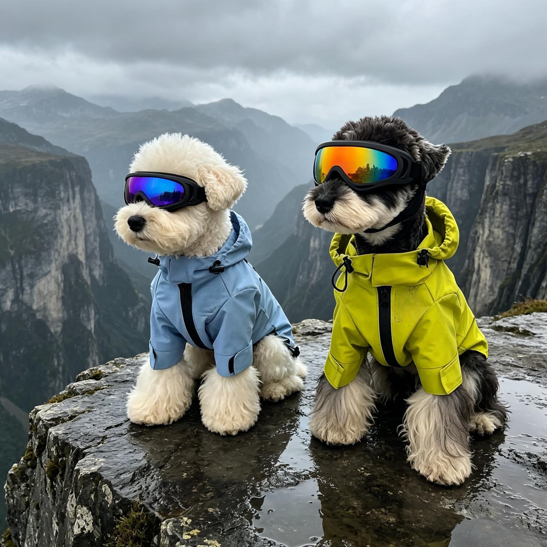 狗狗衣服冲锋衣防水防风雪纳瑞泰迪比熊高西地猫咪服饰薄款雨衣