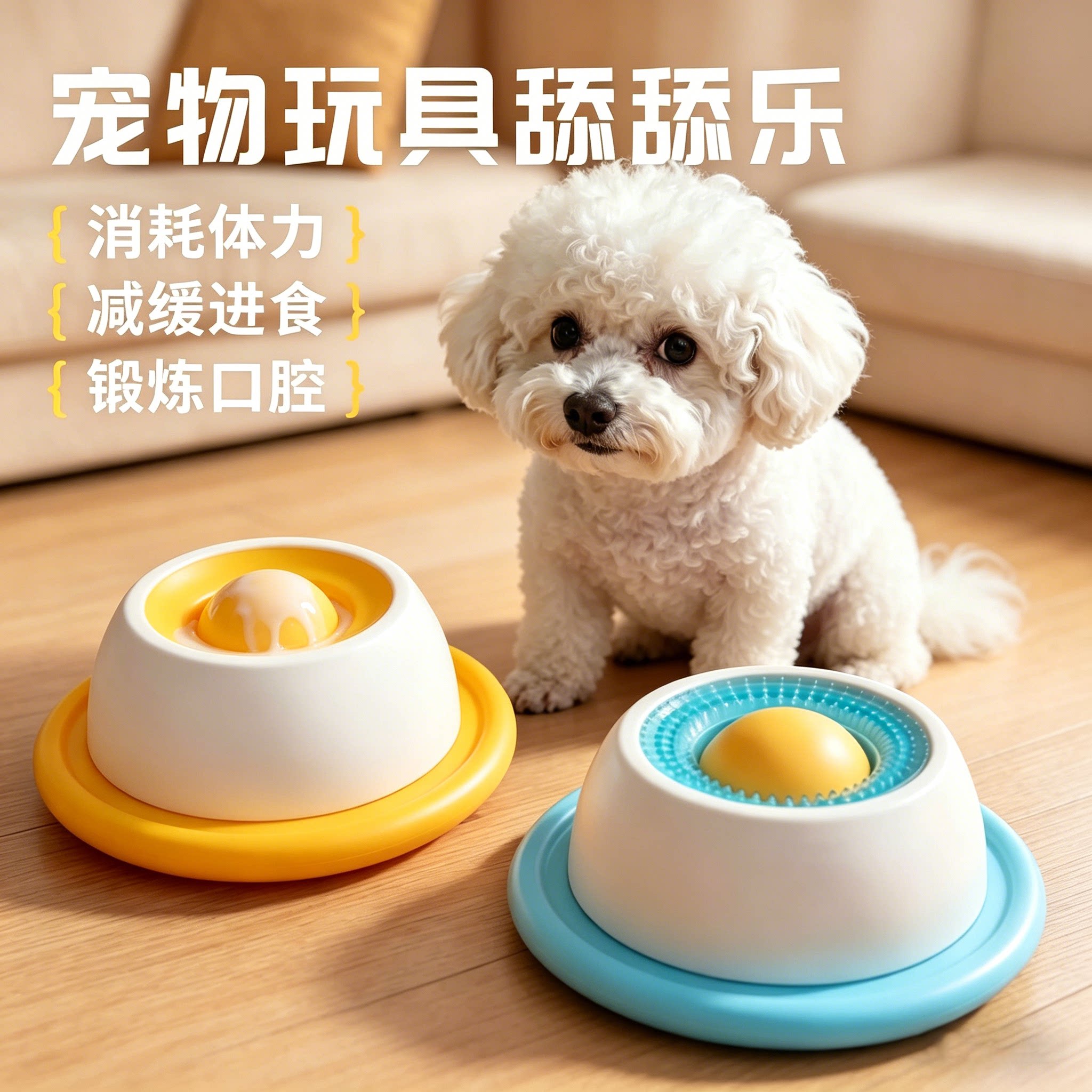 狗狗玩具猫咪宠物藏食慢食碗舔舔乐消耗体力益智互动自嗨解闷
